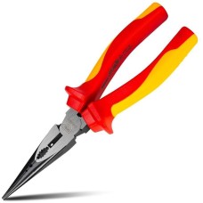 Плоскогубцы DELI Диэлектрические удлиненные плоскогубцы DL512108 200мм, сталь Cr-V, сертификат VDE для работ под напряжением до 1000 В