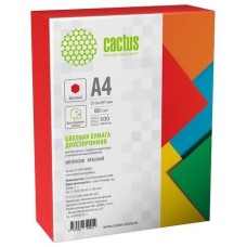 Бумага CACTUS Бумага CS-CPR-A480500, A4, 500л, 80г/м2, красный интенсив
