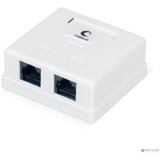Cabeus WS-8P8C-Cat.5e-2 Розетка компьютерная RJ-45, категория 5e, двойная, внешняя, Dual IDC