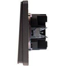 KRANZ Выключатель ROUND 2 кл перекрестный (переключатель) 10А с/у титан