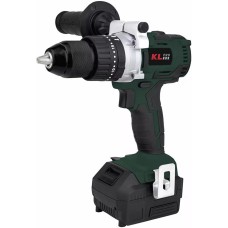 KLPRO Профессиональный ударный бесщеточный шуруповерт KLDM18B-50 (18В, Li-ion-2шт, 5.0Ач, 60Нм, ручка, З/У-4А ,в кейсе)