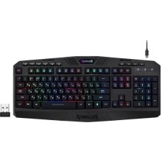 REDRAGON Клавиатура Harpe, беспроводная, USB, Радиоканал, мембранная, черный [73167]