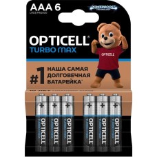 OPTICELL Батарея Turbo MAX LR03 AAA (6шт) блистер
