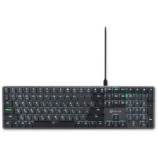 OKLICK Клавиатура Оклик K953X механическая черный/серый USB Multimedia LED (1901086) кабель 1.5м