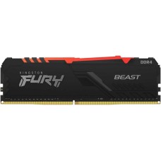 KINGSTON Память DDR4 32GB 3200MHz KF432C16BB2A/32 Fury Beast RGB RTL Gaming PC4-25600 CL16 DIMM 288-pin 1.35В dual rank с радиатором Ret
