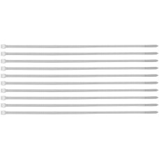 СИБРТЕХ Хомуты, 300 x 4.8 мм, пластиковые, белые, 100 шт 45536