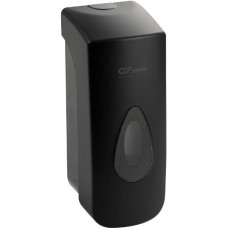 GFmark - Дозатор жидкого МЫЛА, пластиковый, черный, большой, с глазком - капля, 350 мл 6361