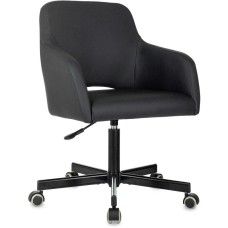БЮРОКРАТ Кресло CH-380M черный экокожа крестов. металл