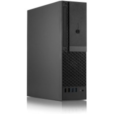 NONAME Корпус для ПК FoxLine FL-1001-TFX300S-U32C mATX case, black w/PSU TFX 300W, w/2xUSB2.0+2xUSB3.0+1xType-C (USB2.0),w/1xcombo audio, w/pwr cord, w/ 8cm FAN