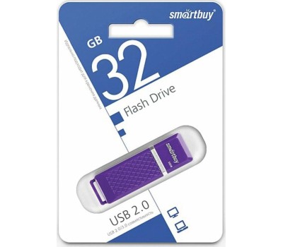 флешка SMARTBUY (SB32GBQZ-V) 32GB QUARTZ SERIES VIOLET