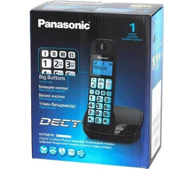 Телефон цифровой PANASONIC KX-TGE110RUB