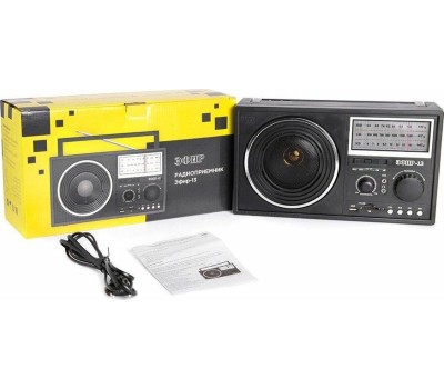 Радиоприемник ЭФИР 13 УКВ 64-108МГц, бат. 4*R20, 220V, USB/SD/microSD/AUX