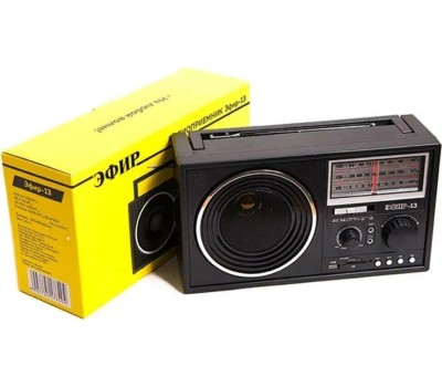 Радиоприемник ЭФИР 13 УКВ 64-108МГц, бат. 4*R20, 220V, USB/SD/microSD/AUX