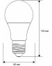 Лампа светодиодная CAMELION (12045) LED13-A60/830/E27