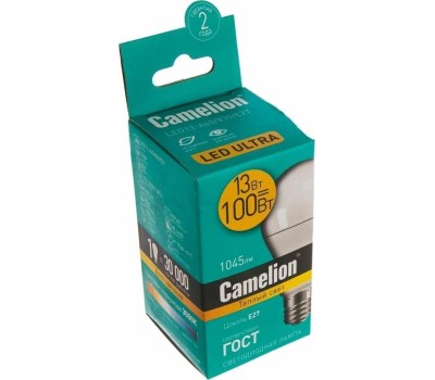 Лампа светодиодная CAMELION (12045) LED13-A60/830/E27