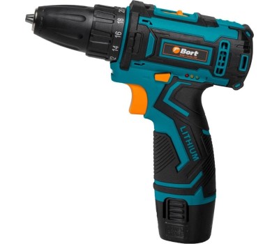 Аккумуляторная дрель BORT BAB-12X2LI-FD (2X1,5 AH)
