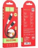 Кабель HOCO (6931474768599) X82 Silicone Charging Type-C (m) - Type-C (m) 1.0m - черный
