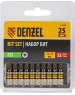 Набор бит DENZEL Набор бит PZ1х25, сталь S2, шестигранный профиль, 10 шт. 11653