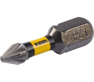 Набор бит DENZEL Набор бит PZ1х25, сталь S2, шестигранный профиль, 10 шт. 11653