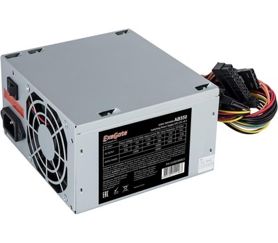 Блок питания EXEGATE EX282066RUS Блок питания 550W AB550, ATX, 8cm fan, 24p+4p, 3*SATA, 2*IDE, FDD