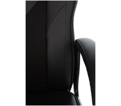 ZOMBIE Кресло игровое Game 17, на колесиках, эко.кожа/ткань, черный [ game 17 carbo]