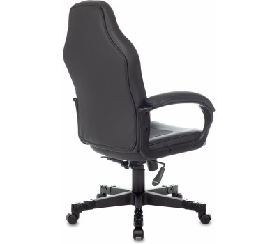 ZOMBIE Кресло игровое Game 17, на колесиках, эко.кожа/ткань, черный [ game 17 carbo]