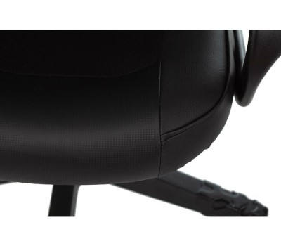 ZOMBIE Кресло игровое Game 17, на колесиках, эко.кожа/ткань, черный [ game 17 carbo]