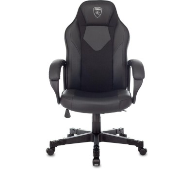 ZOMBIE Кресло игровое Game 17, на колесиках, эко.кожа/ткань, черный [ game 17 carbo]