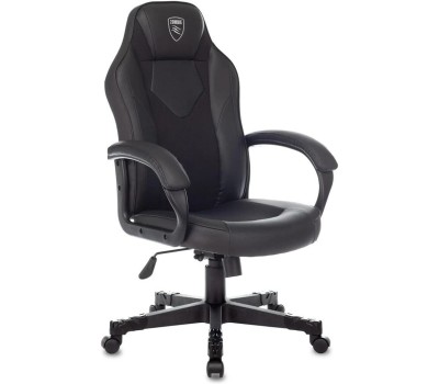 ZOMBIE Кресло игровое Game 17, на колесиках, эко.кожа/ткань, черный [ game 17 carbo]