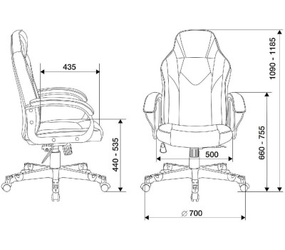 ZOMBIE Кресло игровое Game 17, на колесиках, эко.кожа/ткань, черный [ game 17 carbo]