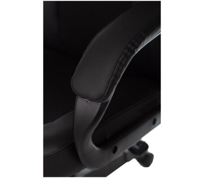 ZOMBIE Кресло игровое Game 17, на колесиках, эко.кожа/ткань, черный [ game 17 carbo]