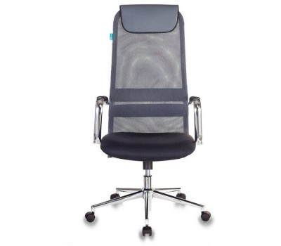 БЮРОКРАТ Кресло руководителя KB-9N, на колесиках, сетка/ткань, серый [kb-9n/dg/tw-12]