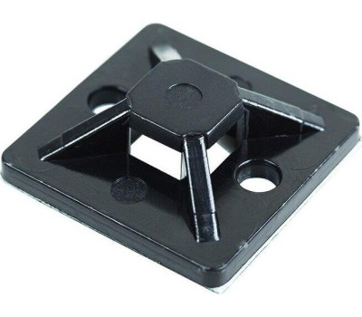 REXANT Площадка самоклеящаяся 30х30 мм, черная (100 шт/уп)