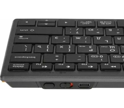 A4TECH Клавиатура Fstyler FBX51C, беспроводная, USB, Bluetooth/Радиоканал, ножничная, серый [fbx51c grey]