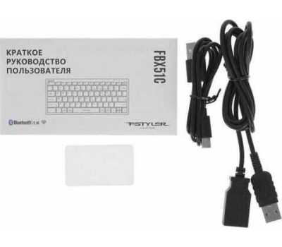 A4TECH Клавиатура Fstyler FBX51C, беспроводная, USB, Bluetooth/Радиоканал, ножничная, серый [fbx51c grey]