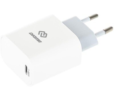 СЗУ DIGMA Сетевое зарядное устройство DGW2C, USB-C, 20Вт, 3A, белый [dgw2c0f010wh]