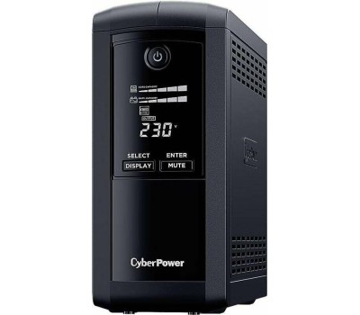 ИБП CYBERPOWER ИБП VP700ELCD {Line-Interactive, Tower, 700VA/390W USB/RS-232/RJ11/45 (4 EURO), 12В/7 Ач х 1}