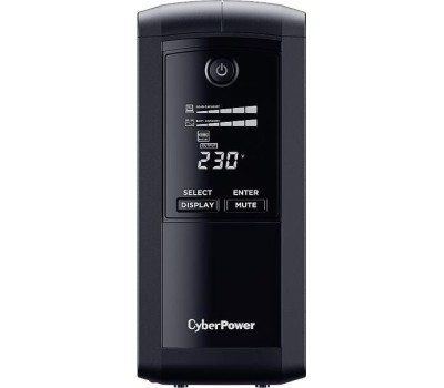 ИБП CYBERPOWER ИБП VP700ELCD {Line-Interactive, Tower, 700VA/390W USB/RS-232/RJ11/45 (4 EURO), 12В/7 Ач х 1}