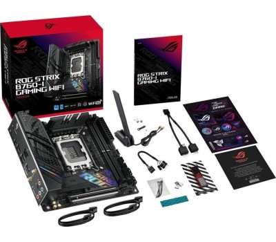 Материнская плата ASUS Материнская плата ROG STRIX B760-I GAMING WIFI, Socket LGA 1700, Intel B760, mini-ITX, Ret