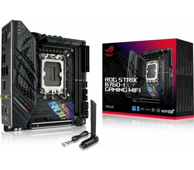 Материнская плата ASUS Материнская плата ROG STRIX B760-I GAMING WIFI, Socket LGA 1700, Intel B760, mini-ITX, Ret