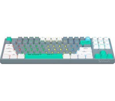 Клавиатура A4TECH Клавиатура Bloody S87 Energy, проводная, USB, механическая, серый [s87 usb energy ash]