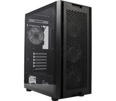 Powercase Alisio Micro X4B V2, Tempered Glass, 4х 120mm ARGB fans, ARGB HUB, чёрный, mATX (CAMCXB-A4)