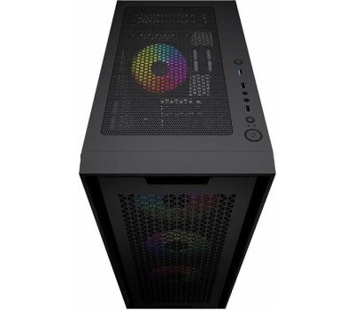 Powercase Alisio Micro X4B V2, Tempered Glass, 4х 120mm ARGB fans, ARGB HUB, чёрный, mATX (CAMCXB-A4)