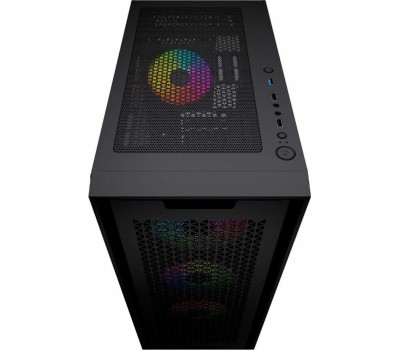 Powercase Alisio Micro X4B V2, Tempered Glass, 4х 120mm ARGB fans, ARGB HUB, чёрный, mATX (CAMCXB-A4)