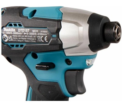 MAKITA Ударный шуруповерт DTD157RTJ, 5Ач, с двумя аккумуляторами