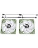 THERMALTAKE Вентилятор CT140 EX Sync Matcha Reverse, 3шт, 140мм, 4-pin, 1800об/мин, 32.8 дБ, ARGB, зеленый, Ret [cl-f199-pl14mg-a]
