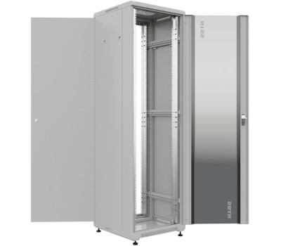 Электроника / Телекоммуникационные шкафы NTSS Шкаф коммутационный Премиум -R42U6060GS-BL напольный, стеклянная передняя дверь, 42U, 600x1987x600 мм