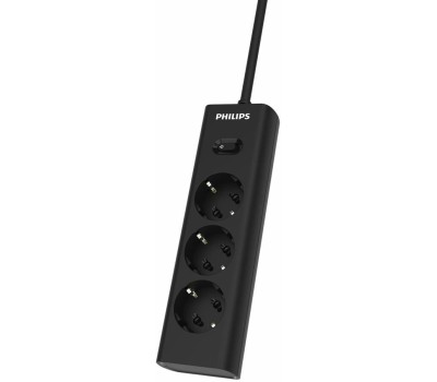 Сетевой фильтр PHILIPS Сетевой фильтр CHP2135BB/51, 3м, черный