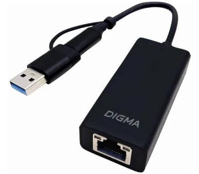 DIGMA Сетевой адаптер 2.5G Ethernet DLA-GTUC01 USB 3.0