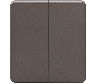 KRANZ Выключатель ROUND 2 кл перекрестный (переключатель) 10А с/у титан